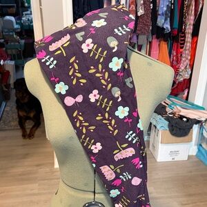 LuLaRoe Floral TC Leggings - Purple, Pink, Green